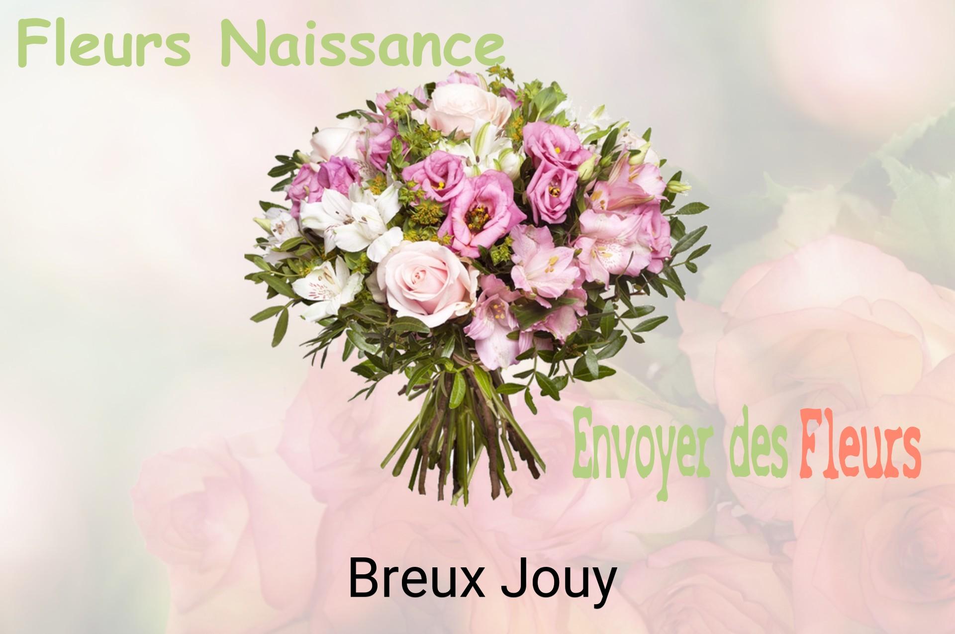 Bouquet de fleurs de naissance livré à Breux-Jouy